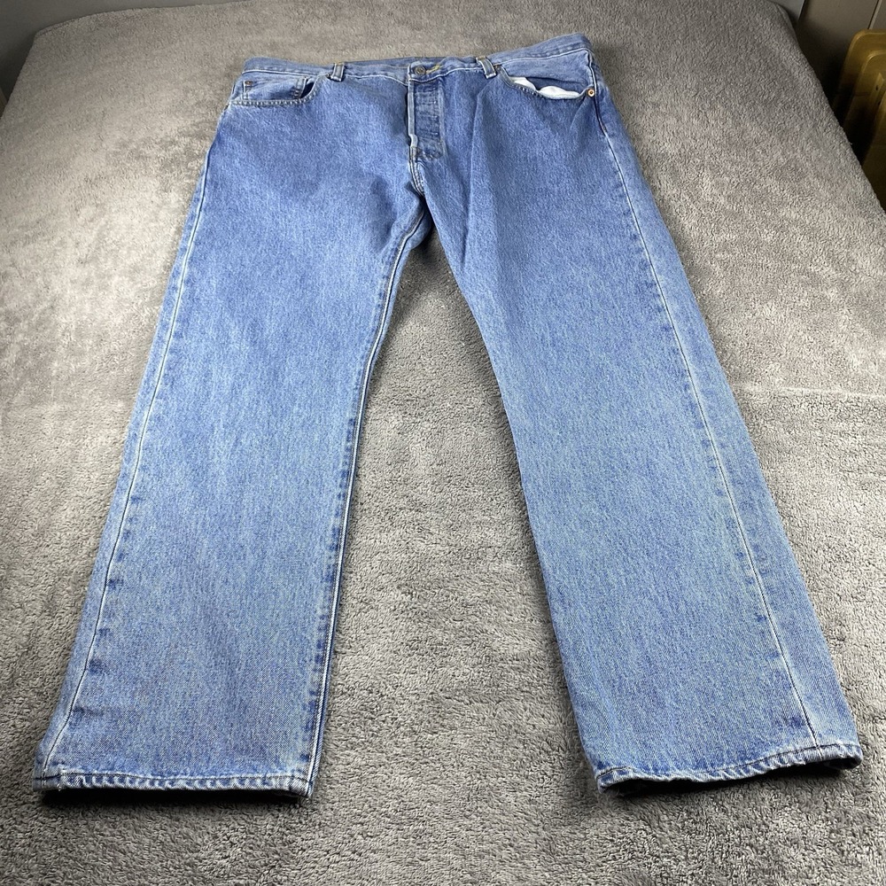 Levis‎ 501 Straight Fit Jeans Mens 40x29 Blue High Rise Button Fly